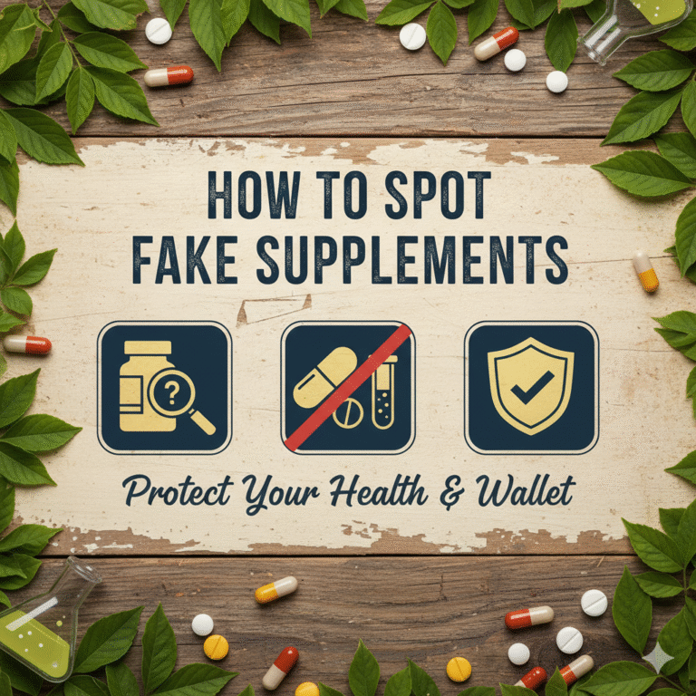 How to Spot Fake Supplements