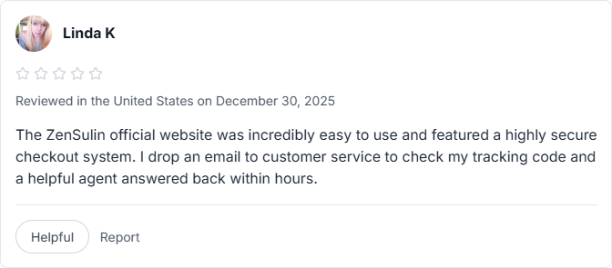 Zensulin amazon review