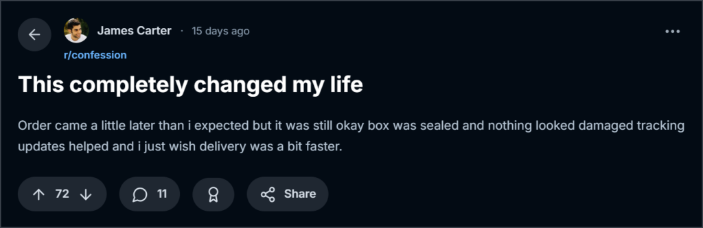 Customer reviews