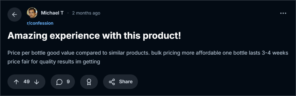 Customer reviews