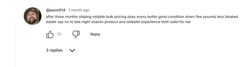 Customer reviews
