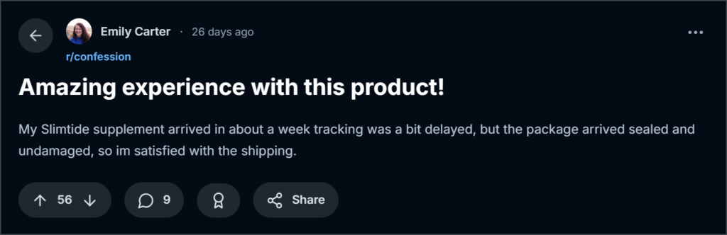 Customer reviews