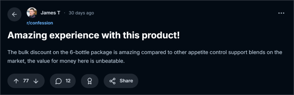 Customer review