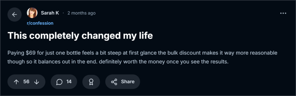 Customer review