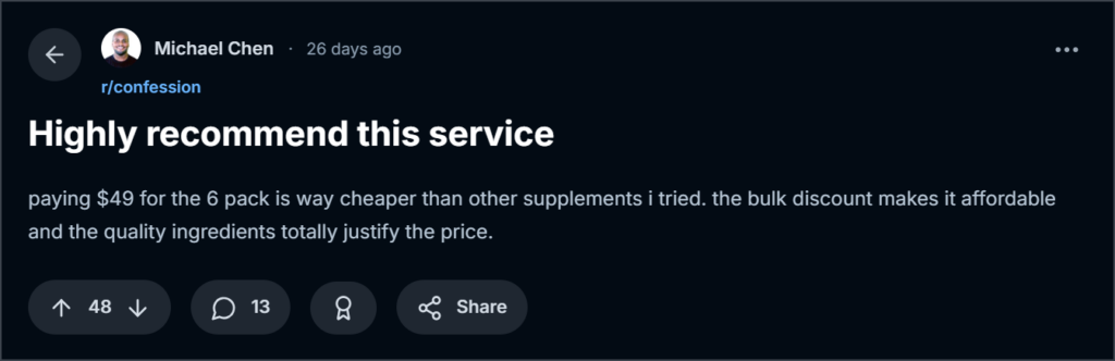 customer review