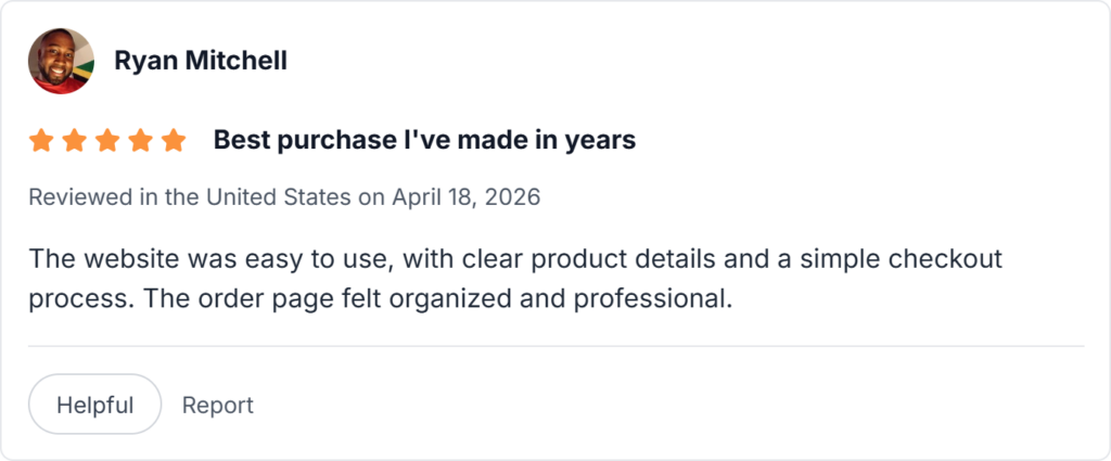 Customer reviews