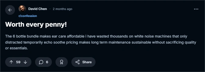 EchoSoothe Reddit Review