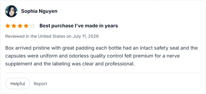 NervoCalmX Amazon Review