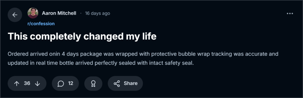 customer review