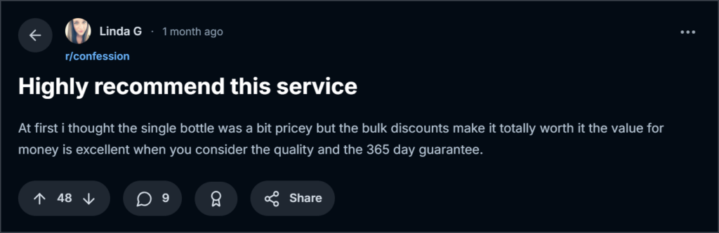 customer review