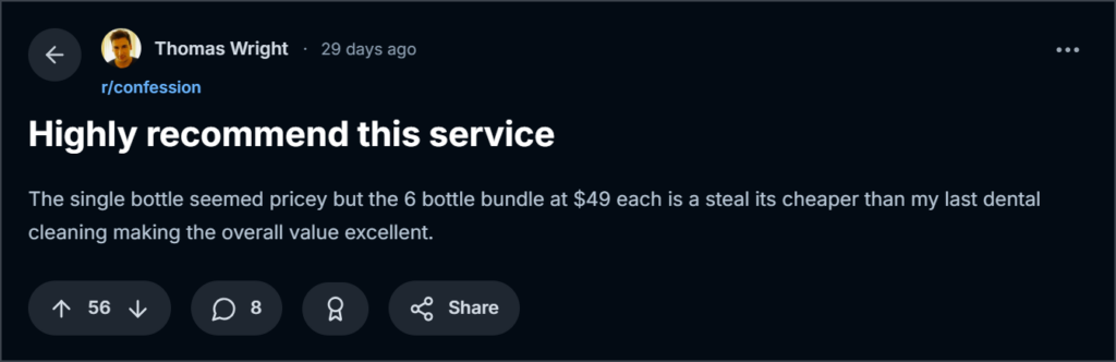 customer review