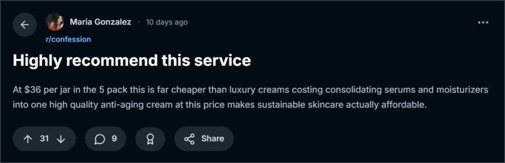 customer review
