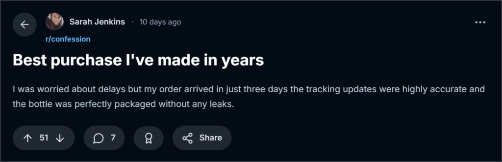 customer review